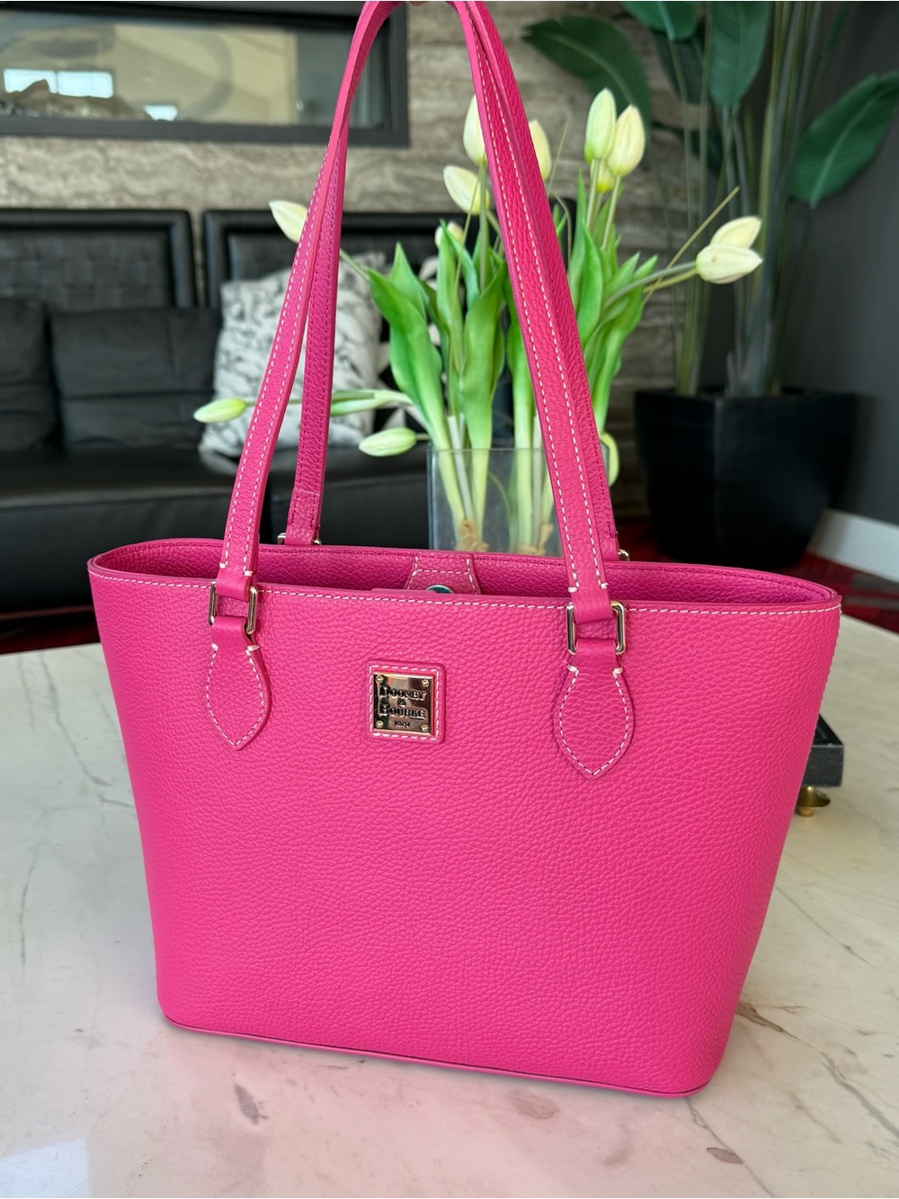 New Dooney & Bourke Lucca Leather Jessie Tote Bag